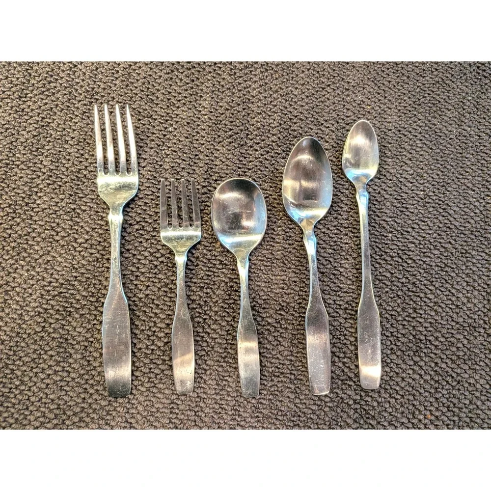 Community Stainless Flatware Set 5pc Baby Toddler Silverware Forks Spoons